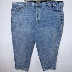 Torrid Plus Size 30 S Short Button Fly Jeans High Rise Stone Light Wash Stretchy